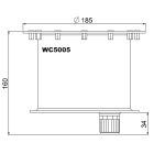L&L LUCE E LIGHT - CASSAFORMA D185X160 BRIGHT5.0 316L INOX WC5005