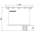 L&L LUCE E LIGHT - CASSAFORMA D185X160 BRIGHT5.0 316L INOX WC5005