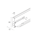 L&L LUCE E LIGHT - CASSAFORMA RIO1.1 513 MM INOX