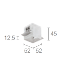 L&L LUCE E LIGHT - CASSAF ARRETR SOFFITTO CART. BP10 BIANC