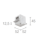 L&L LUCE E LIGHT - CASSAF ARRETR SOFFITTO CART. BP10 BIANC WC8703