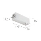 L&L LUCE E LIGHT - CASSAF ARRETR SOFFITTO CART. BP41 NERA