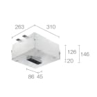 L&L LUCE E LIGHT - CASSAF INSTAL A FILO SOFFITTO MURAT BP2 WC8712