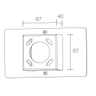 L&L LUCE E LIGHT - DISTANZIALE GEKO 5/6 BIA WD0300E
