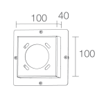 L&L LUCE E LIGHT - DISTANZIALE KOCCA3 GRI WD0400F