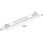 L&L LUCE E LIGHT - DISTANZIALE ELLA/ELLO IN 2.0 AVORIO WD06024
