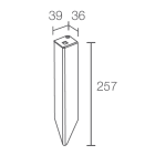 L&L LUCE E LIGHT - PICCHETTO INSTAL A TERRA WP0100