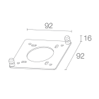 L&L LUCE E LIGHT - PIASTRA BASE INSTAL A TERRA LINEAR2