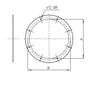 MAICO - CCFC 71 FLANGIA C/COLL RAL7001