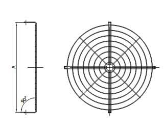 MAICO - RETE PROT.INOX D.400 PR/AC-FC/AC50 5RE5008