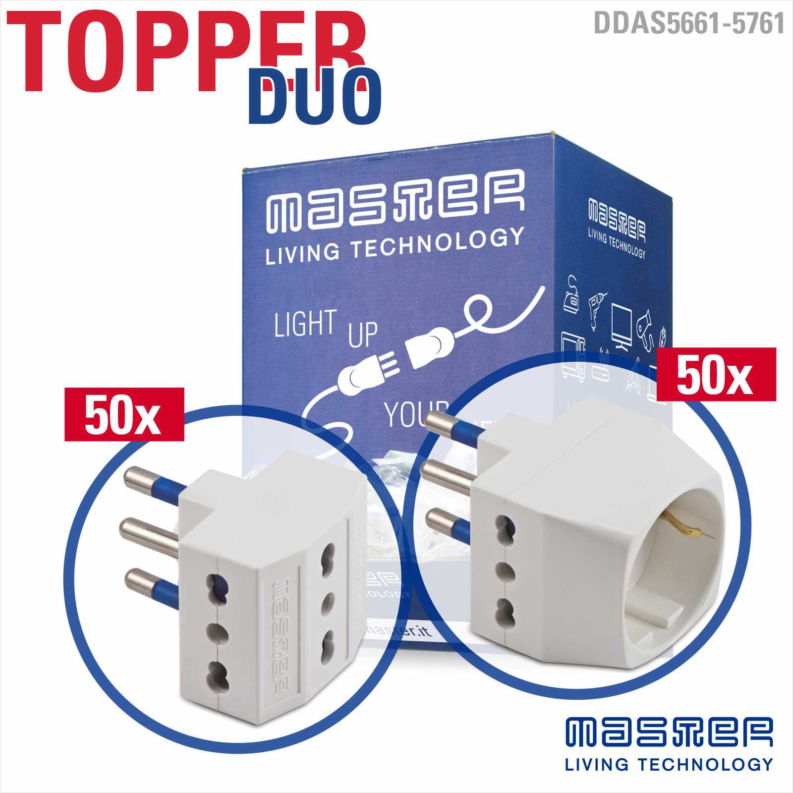 MASTER - DISP.ADAT.TRIPLO+TRIP.SCHUKO 16A PZ50+50