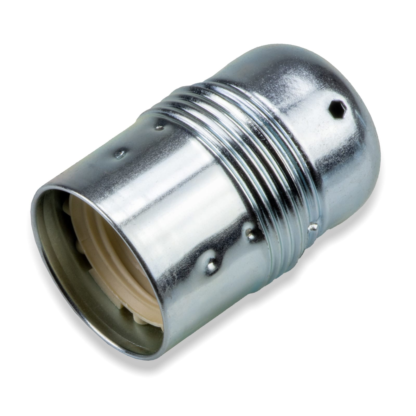 MASTER - PORTALAMP. E27 METALLO LISCIO ZINCATO