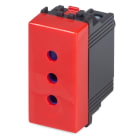 MASTER - MIX PRESA 2P+T 10A ROSSA