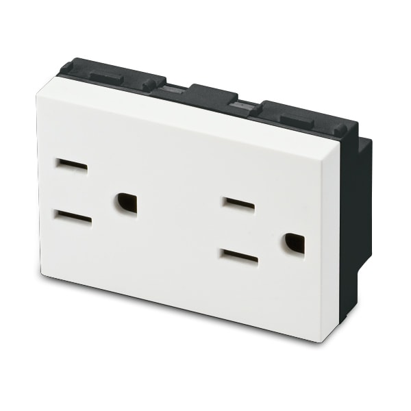 MASTER - PRESA 2P+T 15A AMERIC. DOPPIA ANTIBACT