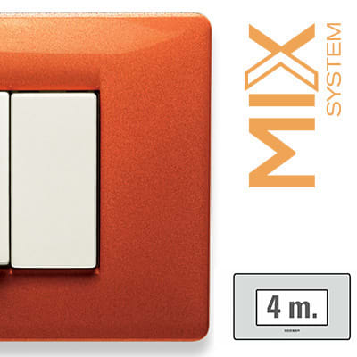 MASTER - MIX PLACCA 4 POSTI ARANCIO TIBET