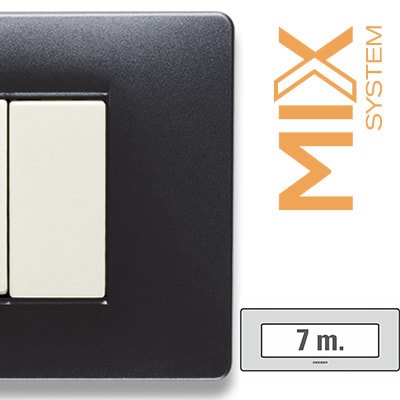 MASTER - MIX PLACCA 7 POSTI ANTHRACITE GREY
