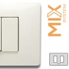 MASTER - MIX PLACCA 2 POSTI BIANCO MATT