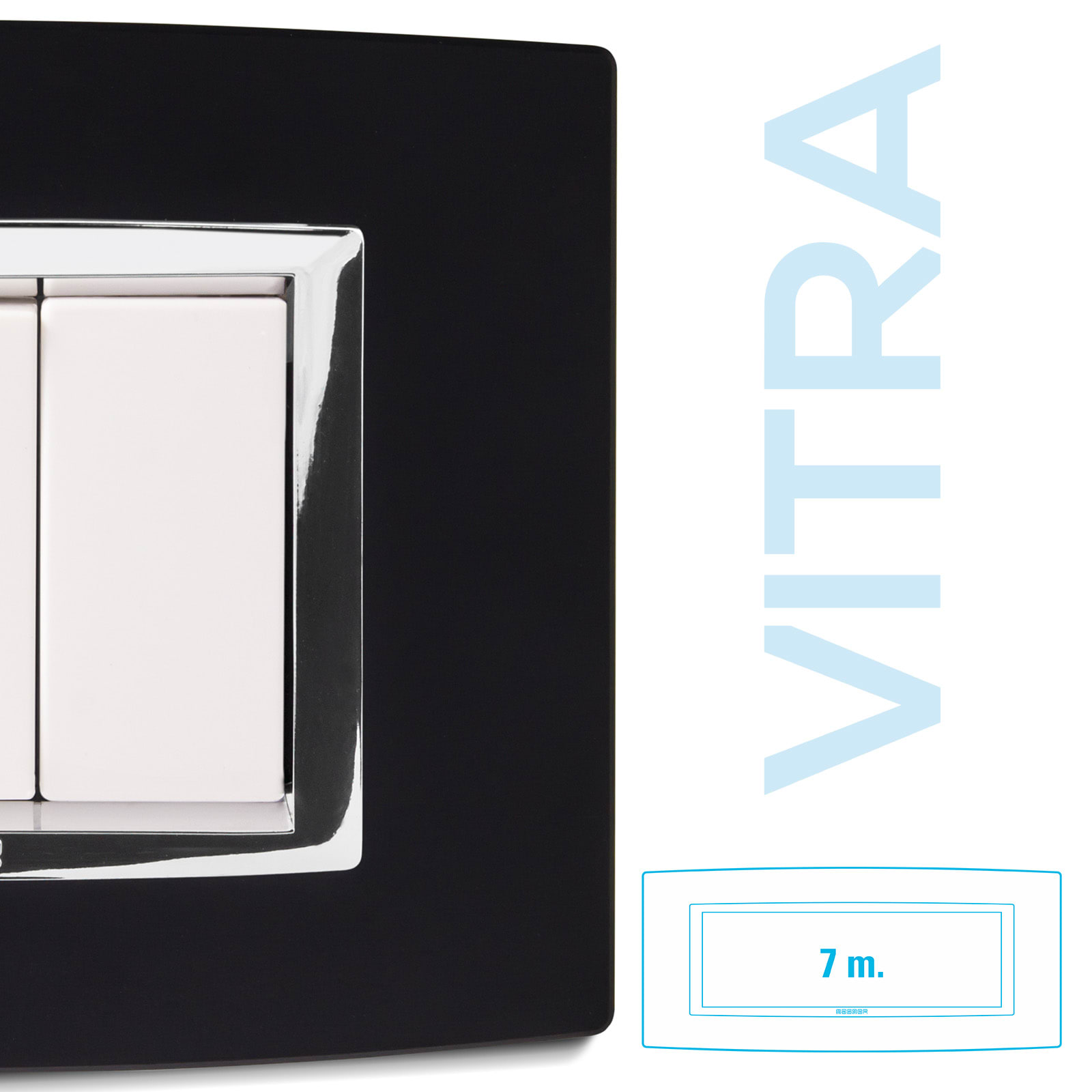 MASTER - PLACCA ALLUMINIO ANTRACITE 7P. VITRA