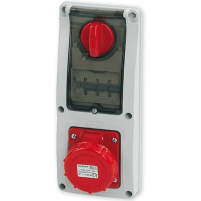 MASTER - PR.INT.MAG.3P+T 16A 380V 6H ROSSA IP67