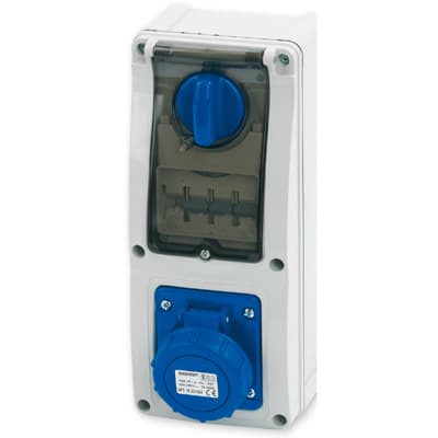 MASTER - PR.INT.MAG.2P+T 16A 230V 6H BLU IP67 C/S