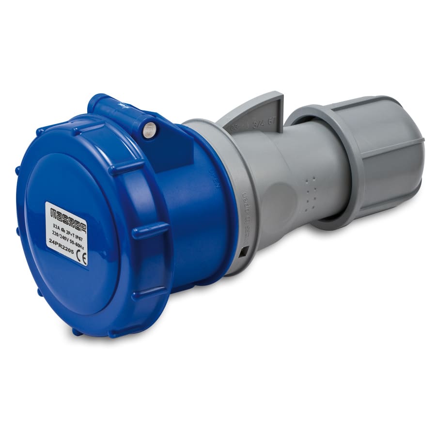 MASTER - PR.3P+T 32A 240V 9H BLU IP67
