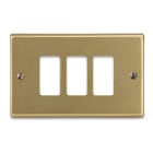 MASTER - PLACCA BRONZO 3 FORI VIMAR 8000