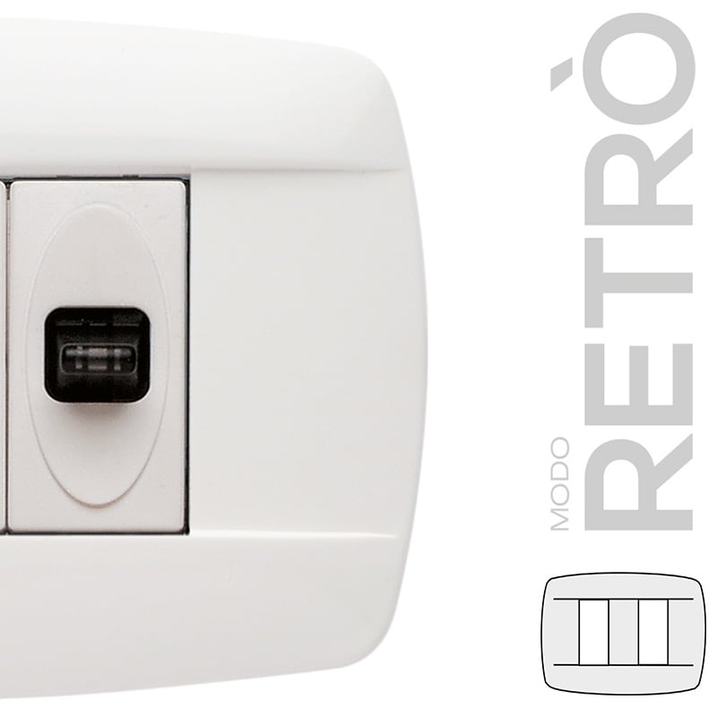 MASTER - MODO RETRO 3 MOD. 2 POSTI BIANCO