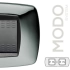 MASTER - MODO PLACCA 2+2 POSTI CROMO
