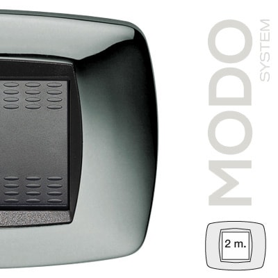 MASTER - MODO PLACCA 2 POSTI CROMO