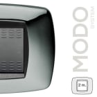 MASTER - MODO PLACCA 2 POSTI CROMO