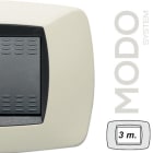 MASTER - MODO PLACCA 3 POSTI AVORIO