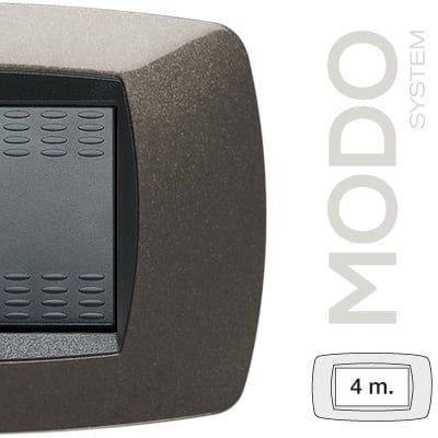 MASTER - MODO PLACCA 4 POSTI GRIGIO ANTRACITE