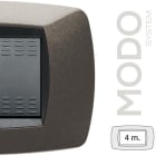 MASTER - MODO PLACCA 4 POSTI GRIGIO ANTRACITE