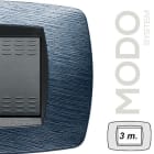 MASTER - MODO PLACCA 3 POSTI SATINATO BLU