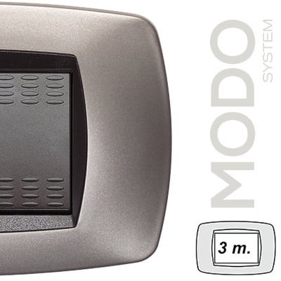 MASTER - MODO PLACCA 3 POSTI BRONZO OPACO