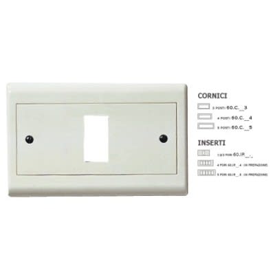 MASTER - CORNICE PLASTICA BIANCO 5 POSTI