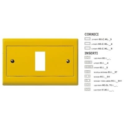 MASTER - INSERTO LACCATO GIALLO 1 FORO