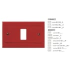 MASTER - INSERTO LACCATO ROSSO 1 FORO