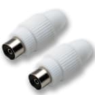 MASTER - CONF. 2 PRESE COAX GHIERA FIL.DIA.9.5MM