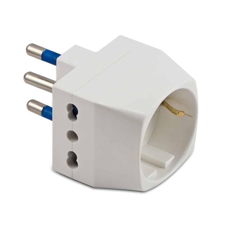 MASTER - ADATT.TRIPLO-SCHUKO 16A 2P+T BIANCO