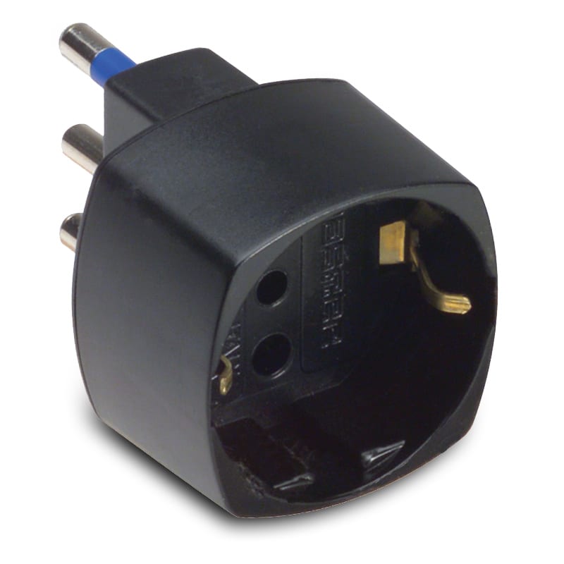 MASTER - ADATTATORE SCHUKO 16A 2P+T NERO