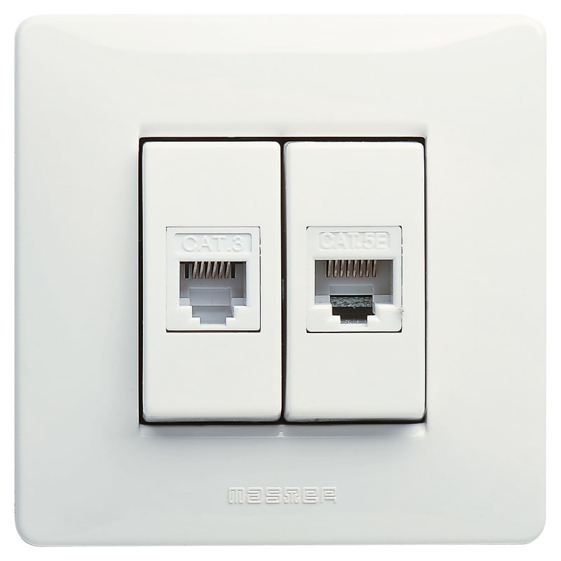 MASTER - MIXMO 1 PRESA RJ11 + 1 PRESA RJ45 CAT.5E