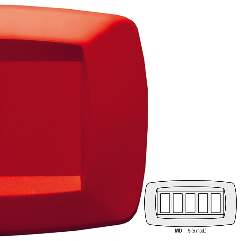 MASTER - PLACCA MODI' 5 POSTI ROSSO