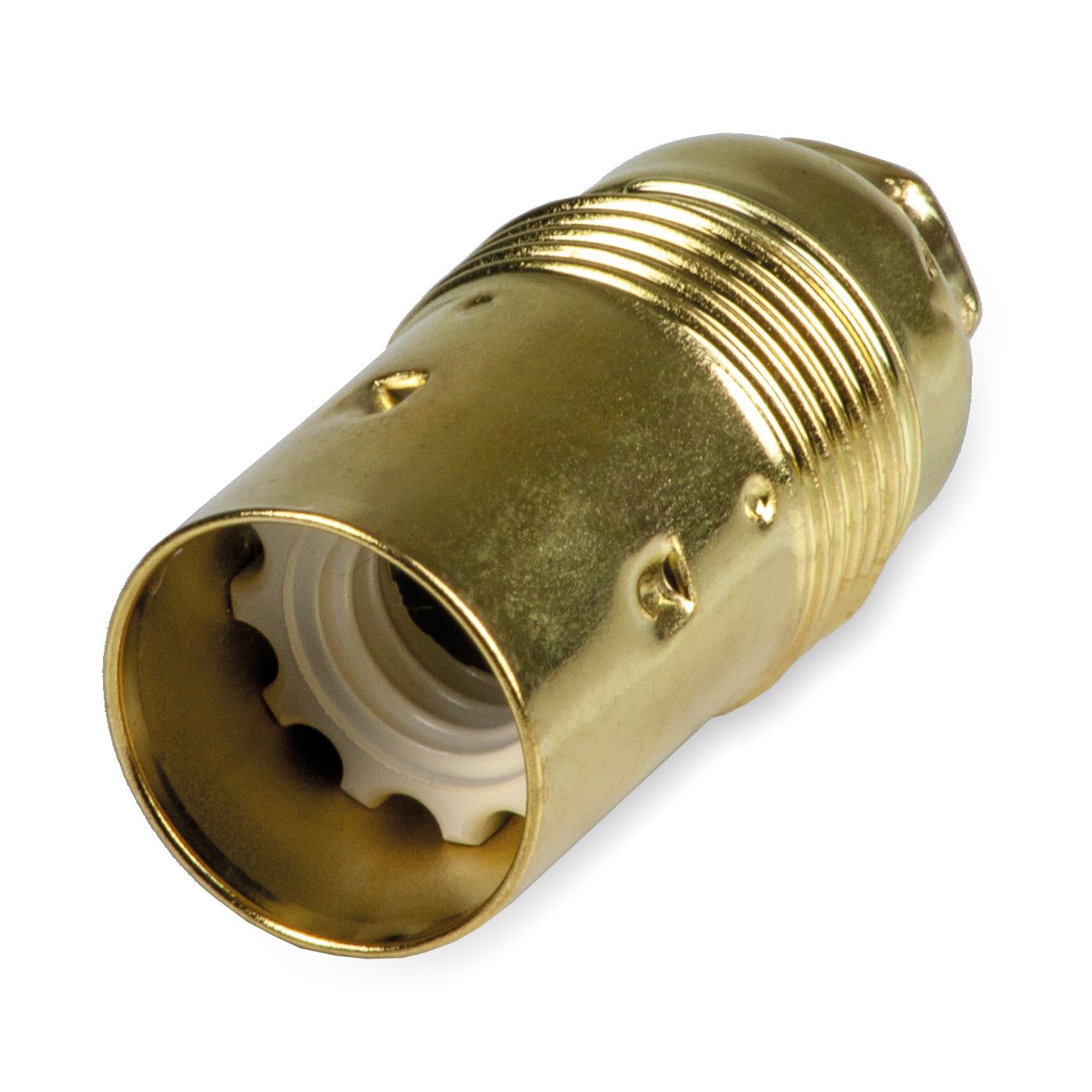 MASTER - PORTALAMP. E14 METALLO OTTONATO LISCIO