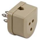 MASTER - SPINA+PRESA TEL.TRIP.+ADATTATORE PLUG
