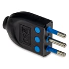 MASTER - SPINA 2POLI+T 10A NERA SPINOT. ORIENTA