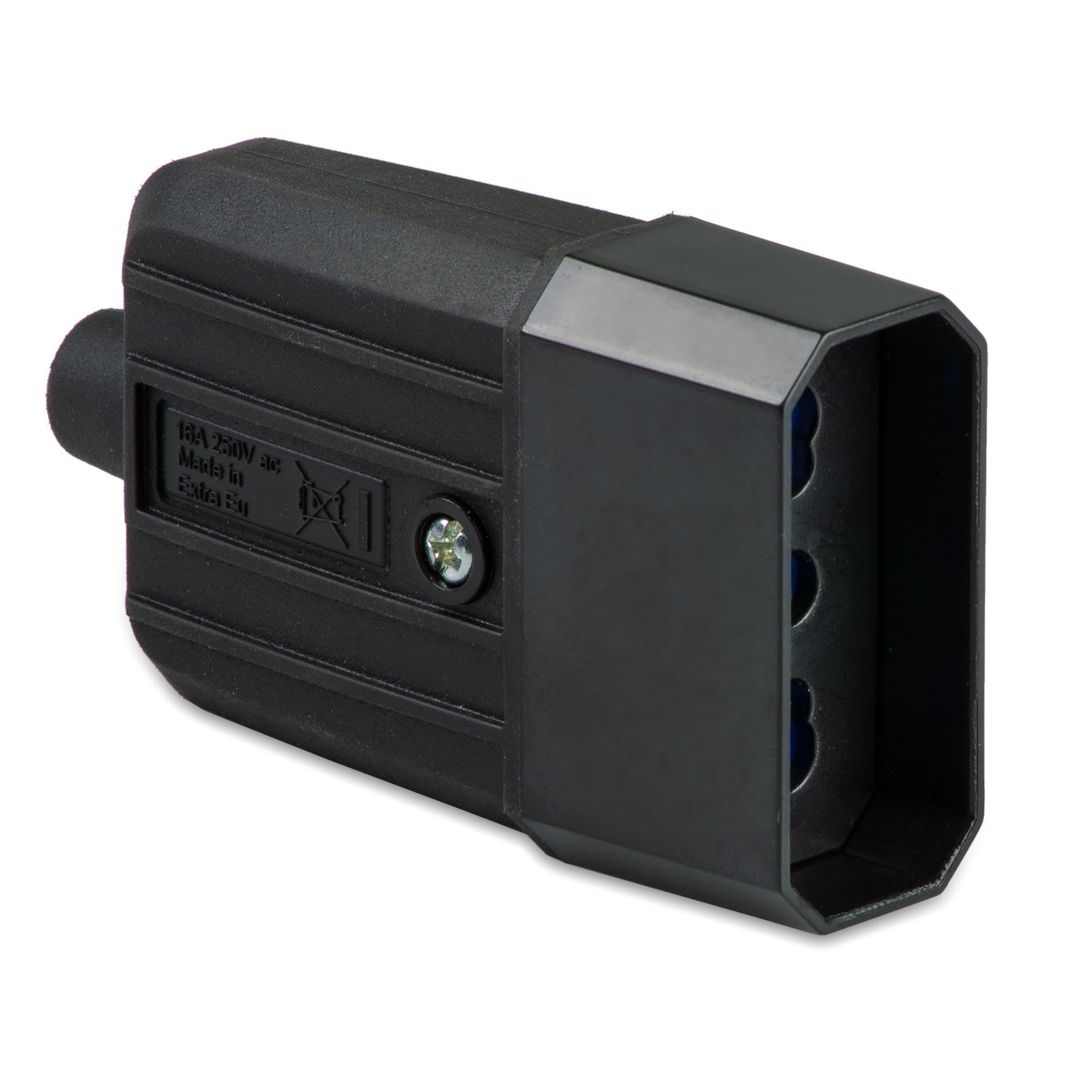 MASTER - PRESA IP40 P17/11 16A NERA IN GOMMA