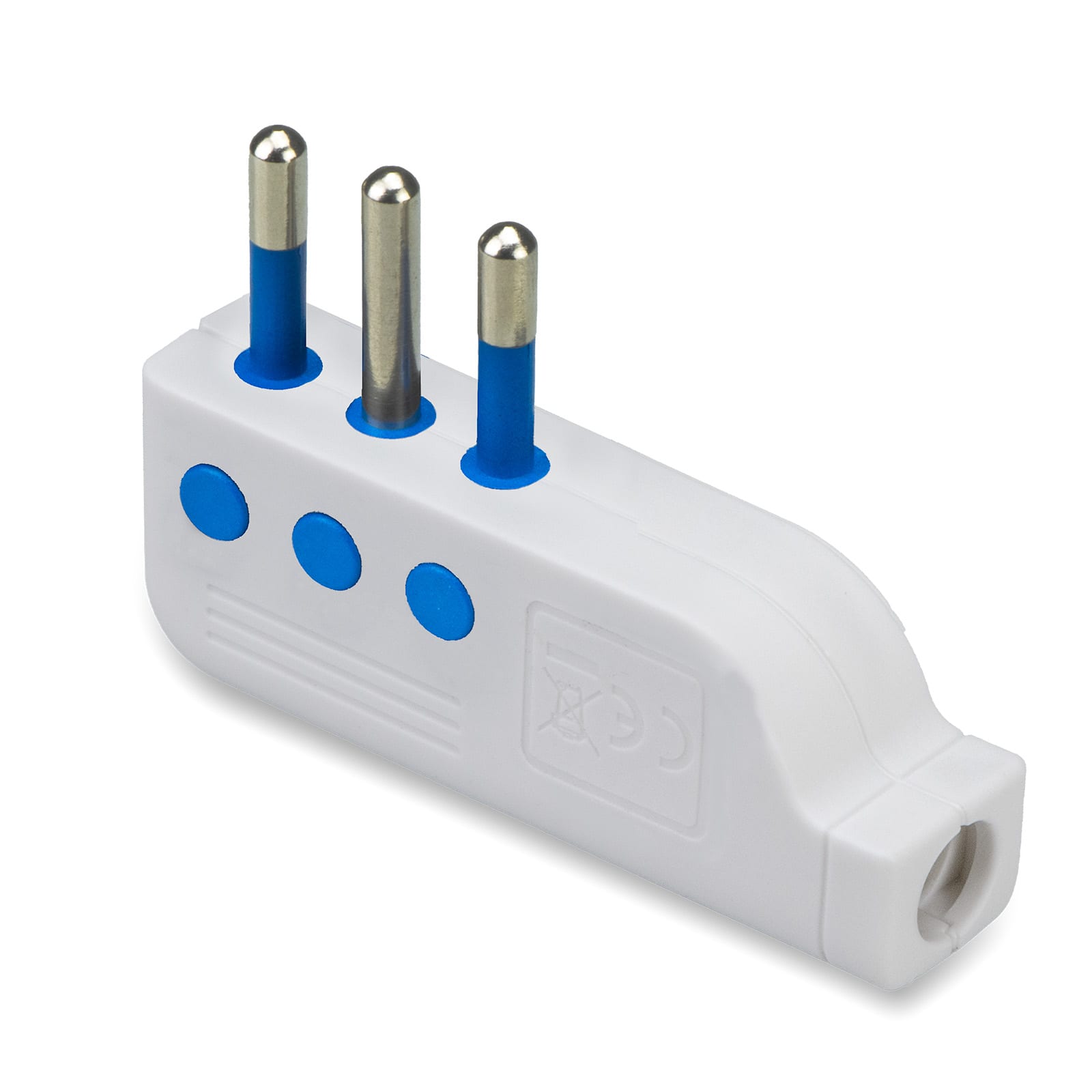 MASTER - SPINA 2POLI+T 10A BIANCA SPINOT. ORIENTA