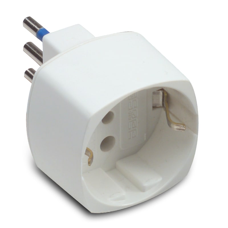MASTER - ADATT.SCHUKO 10A 2P+T BIANCO C.SICUREZZA