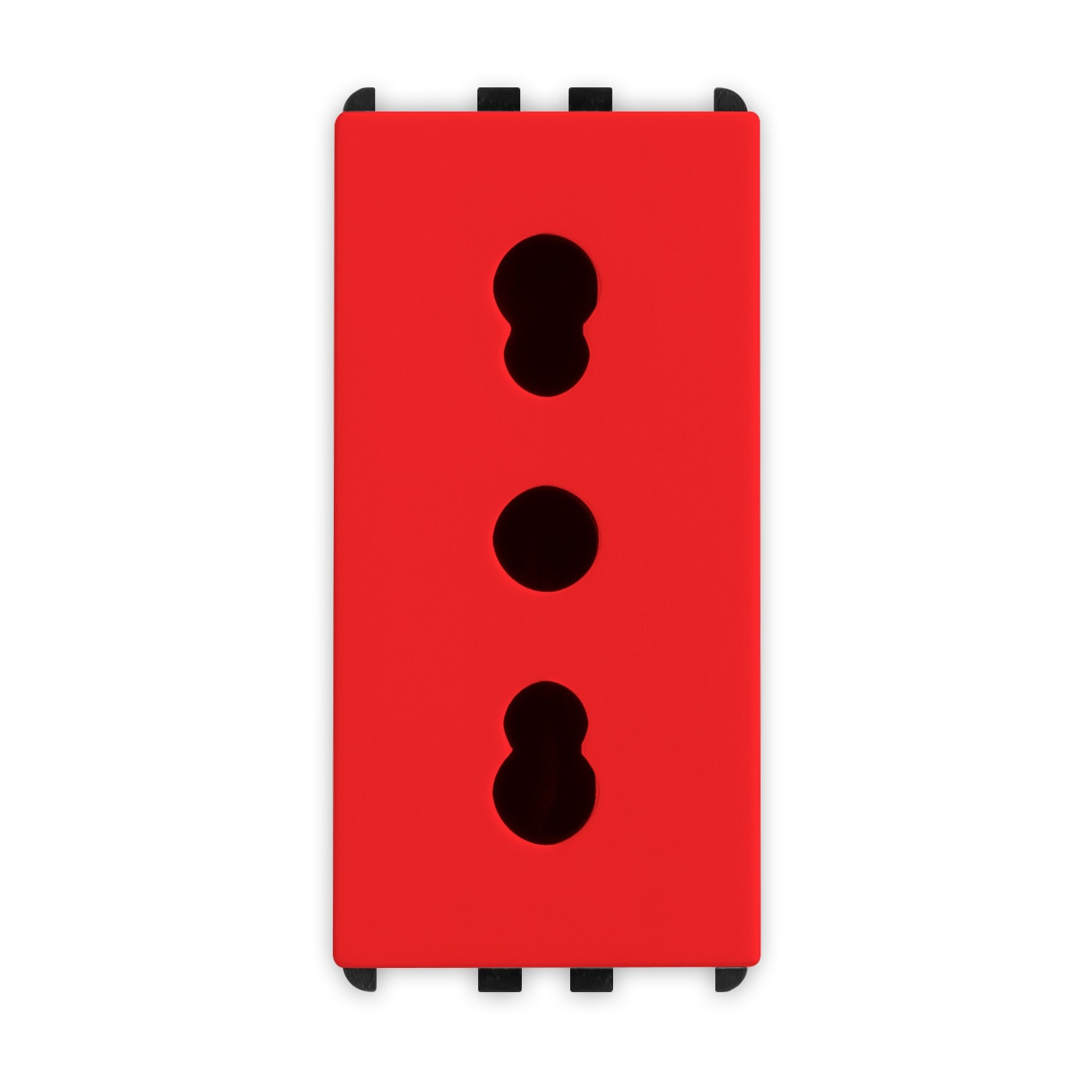 MASTER - PIXIA PRESA 2P+T 16A BIVALENTE ROSSA